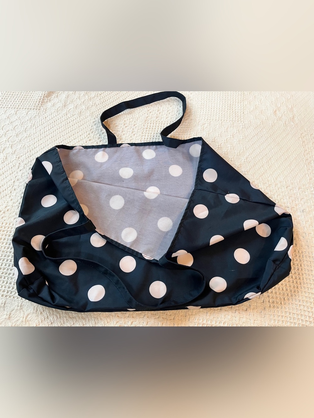 Kate Spade New York Navy Polka Dot Tote Bag NWOT - Picture 2 of 5